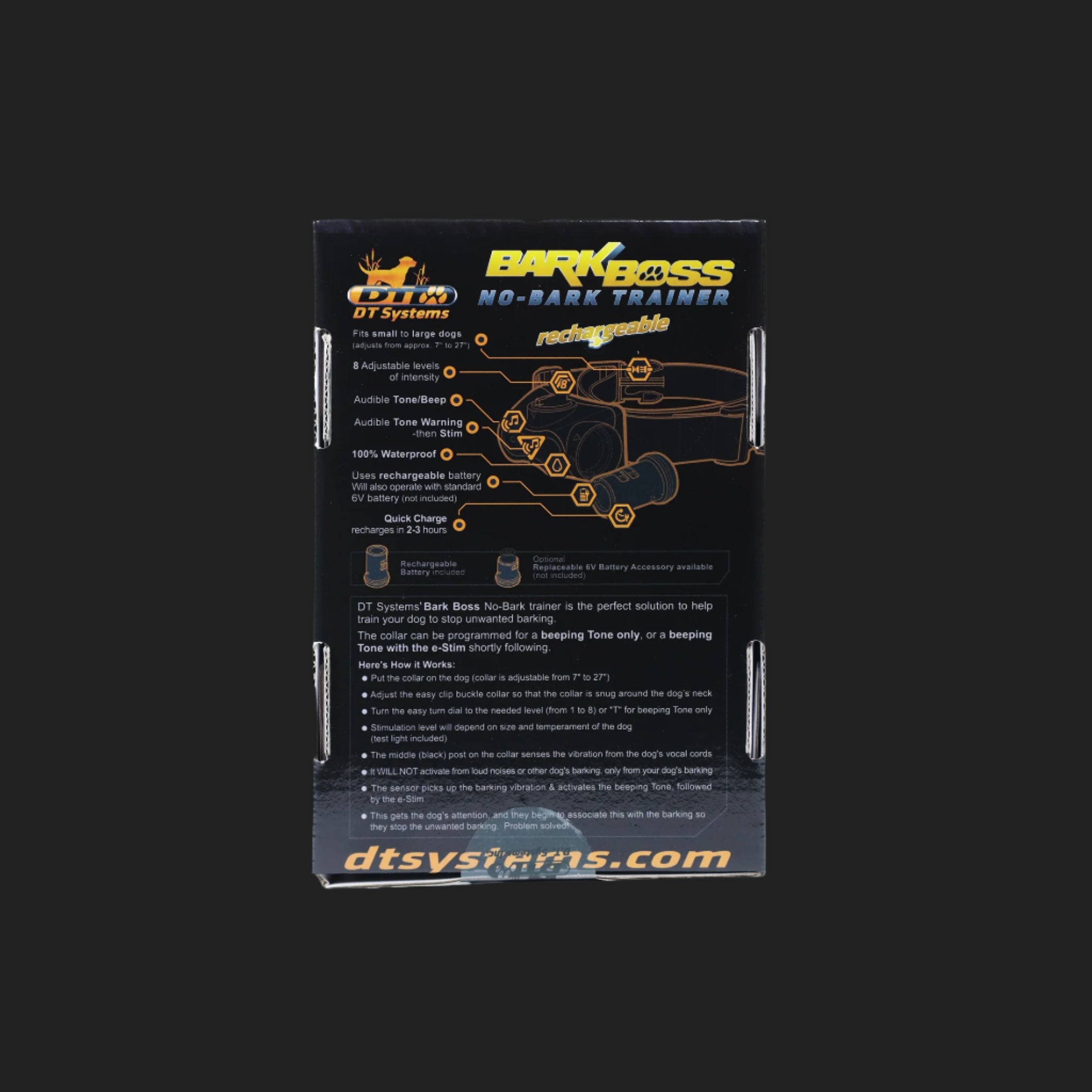 BARKBOSS No BARK Collar - Rechargeable – DT Systems