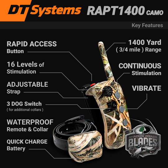 RAPT1400 Camo E-collar